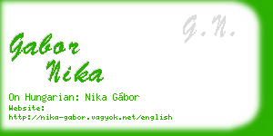 gabor nika business card